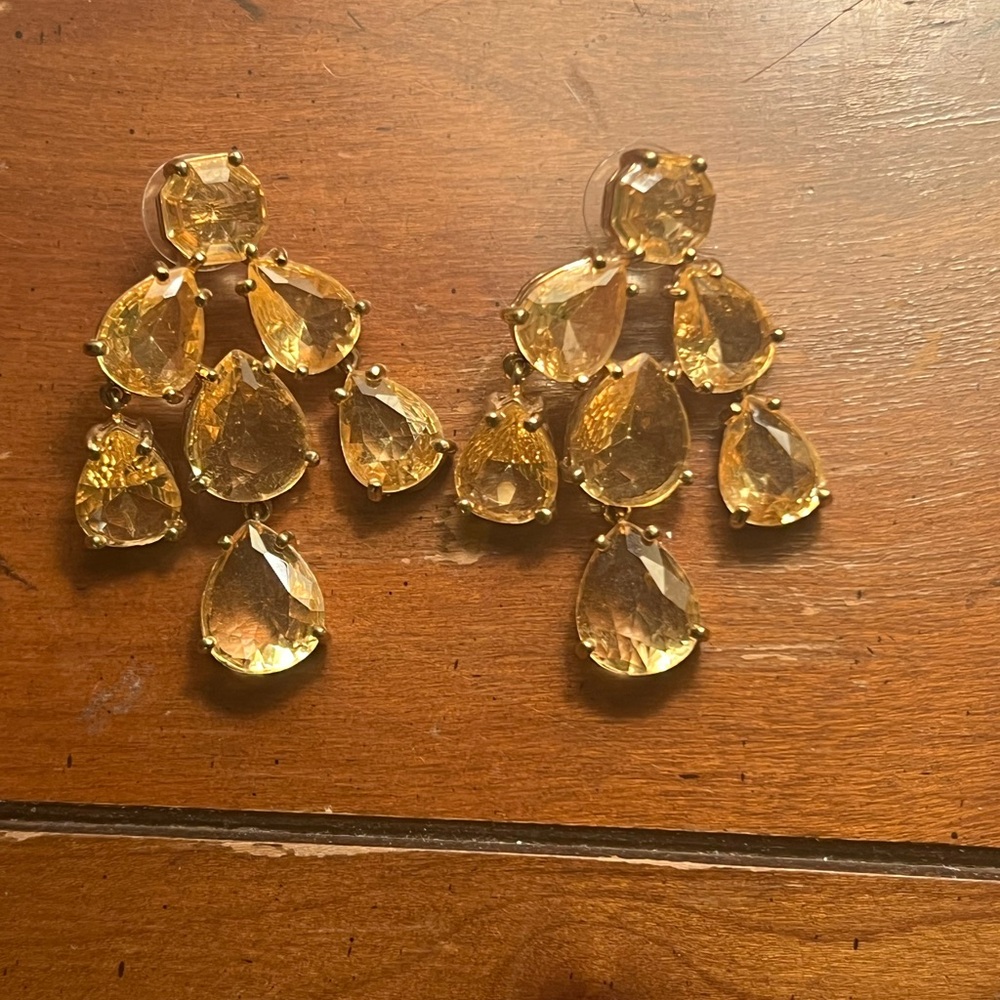Kate Spade Elegant Gold Chandelier Earrings